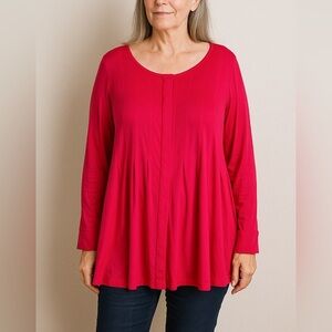 Soft Surroundings | Women's Petra Button Front Longline Tunic Top Size M NWT